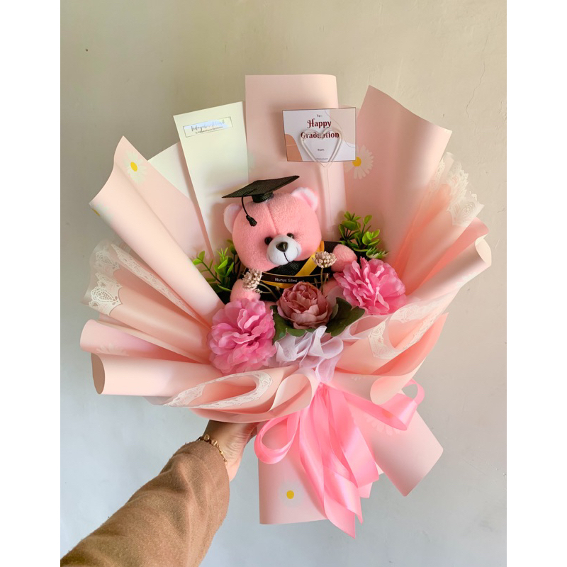 buket boneka mix flowers