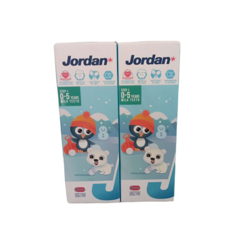 JORDAN Toothpaste Pasta gigi step 1