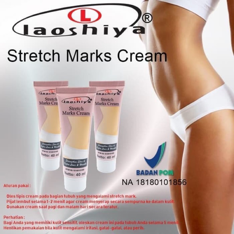 LAOSHIYA STRETCH MARKS CREAM ORIGINAL BPOM