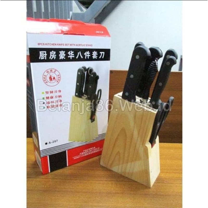 Pisau set kayu