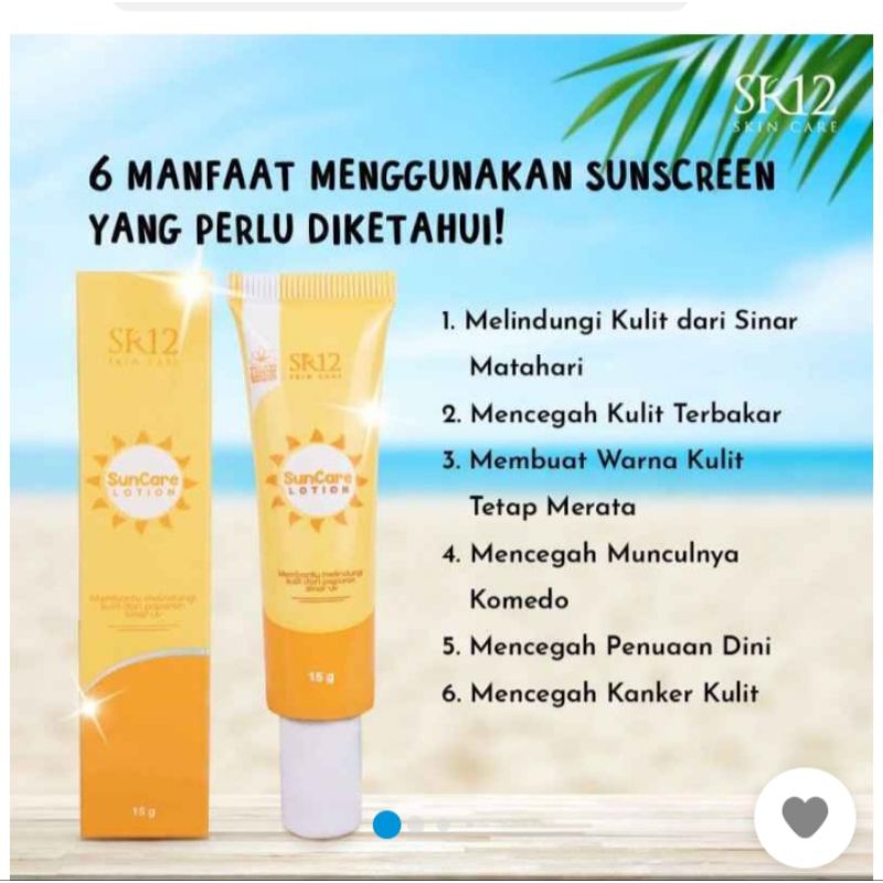 suncare lotion SR12