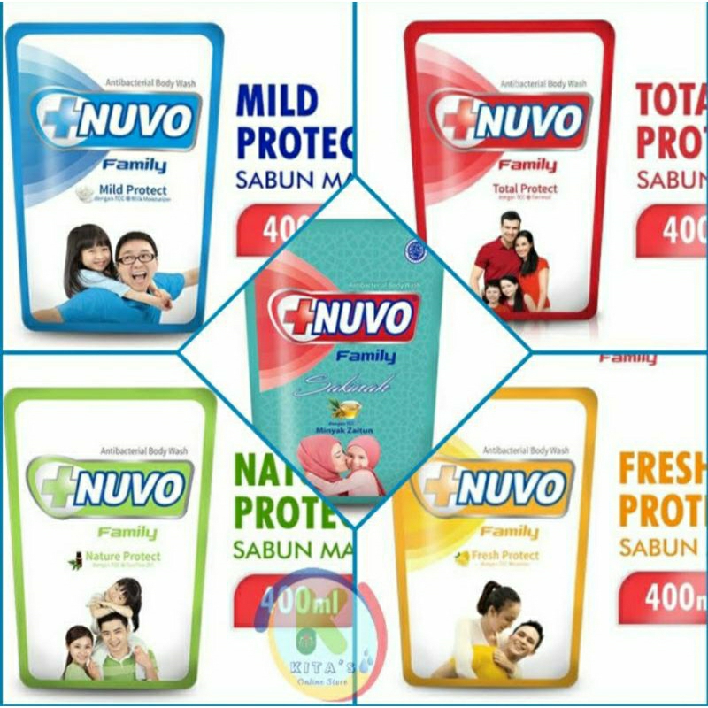 sabun nuvo cair 400ml