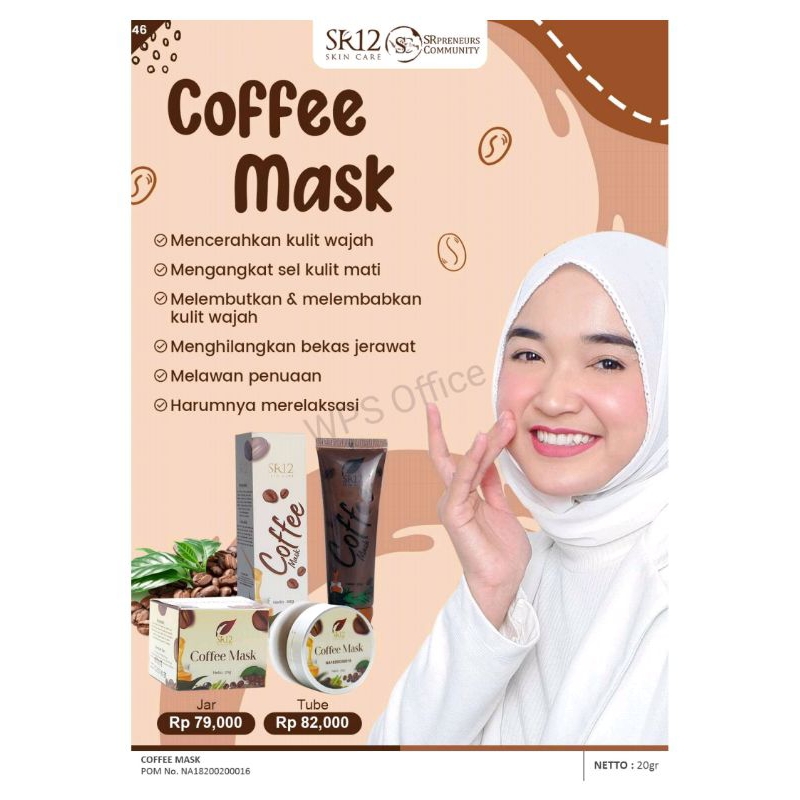 masker kopi sr12