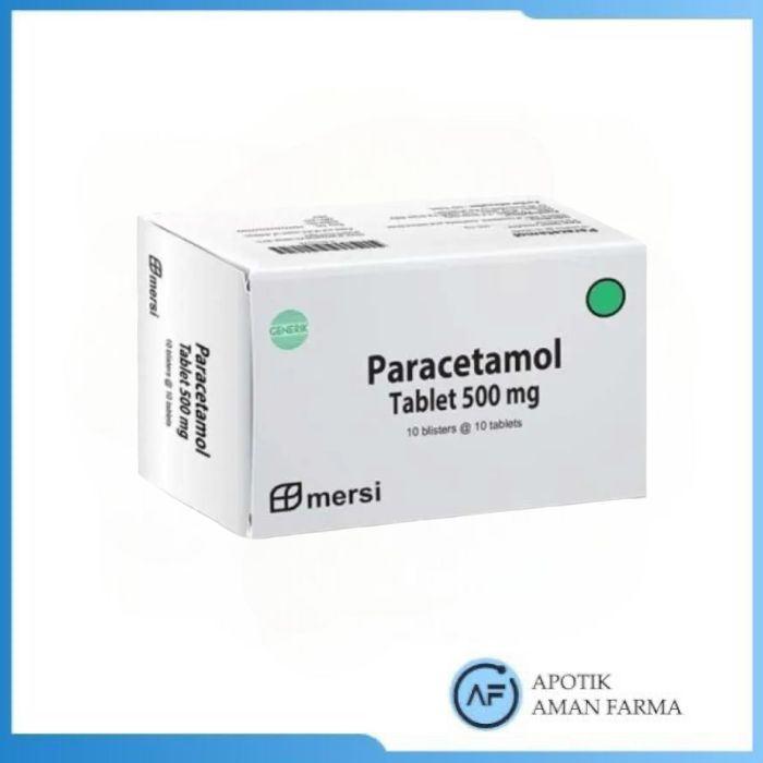 Paracetamol Mersi 500 mg