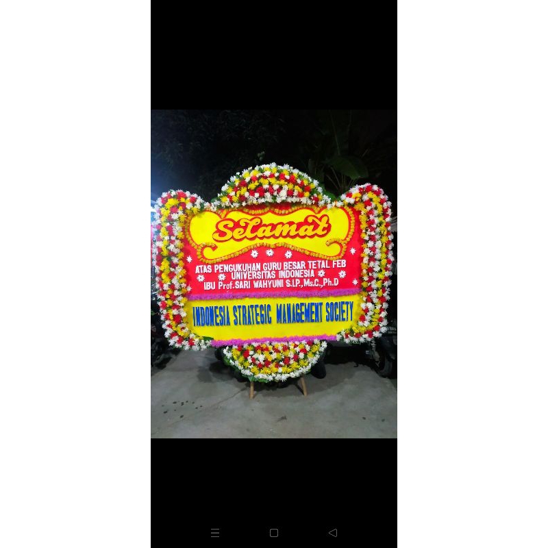 bunga papan lepas sambut