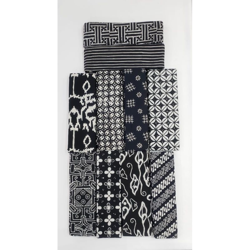 JAY Batik Cap batik Garutan Hitam putih