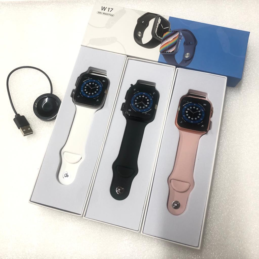 Jam Tangan SmartWatch W17 Set Connect Android/IOS