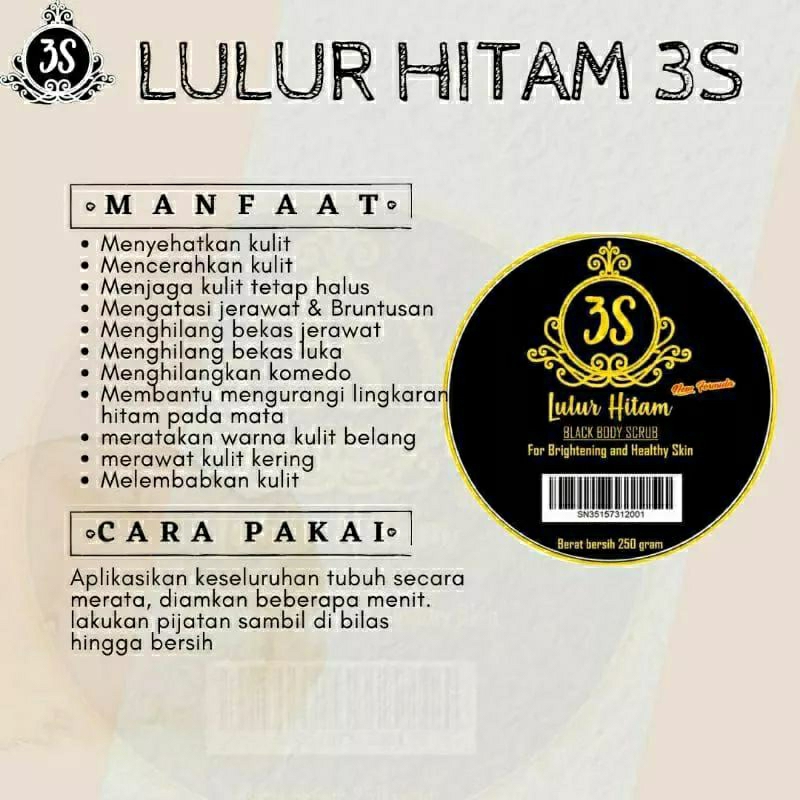 Lulur Hitam 3s