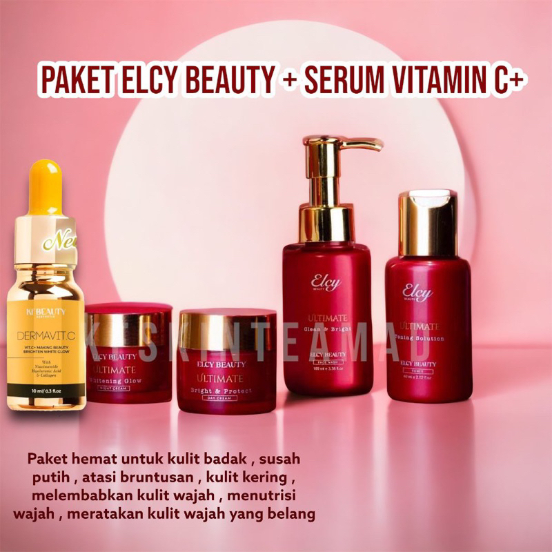 PAKET GLOWING HEMAT ELCY + DERMAPLUS