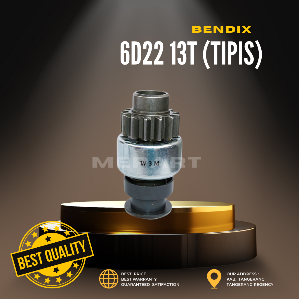 BENDIX 6D22 13T (tipis)