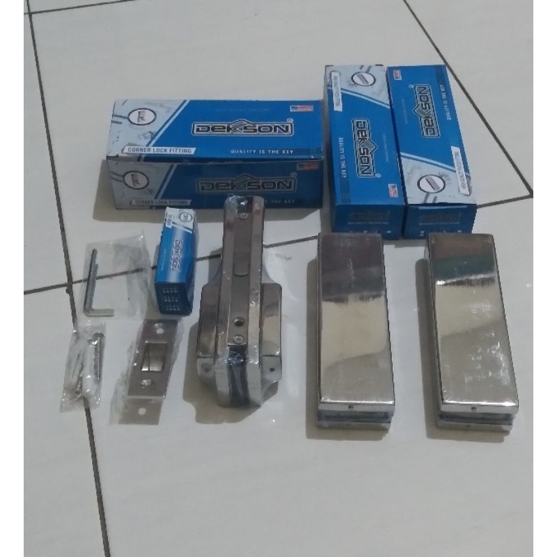 patch fitting set Dekson ( pt 10 pt 20 dan us 10) 1 set pintu kaca