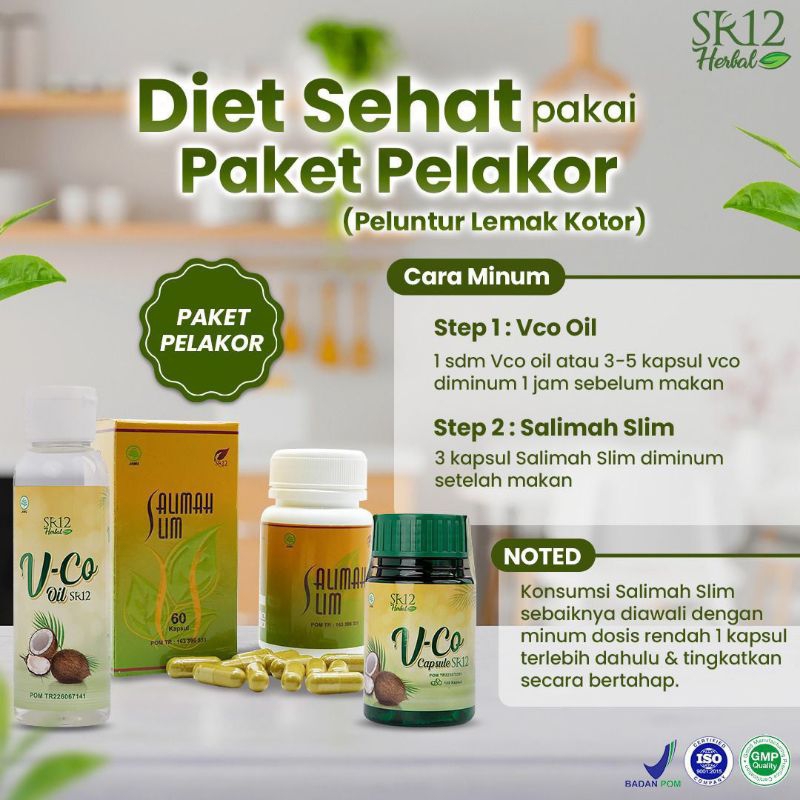 VIRGIN COCONUT CAPSULE/VCO SR12/DIET SEHAT/HERBAL