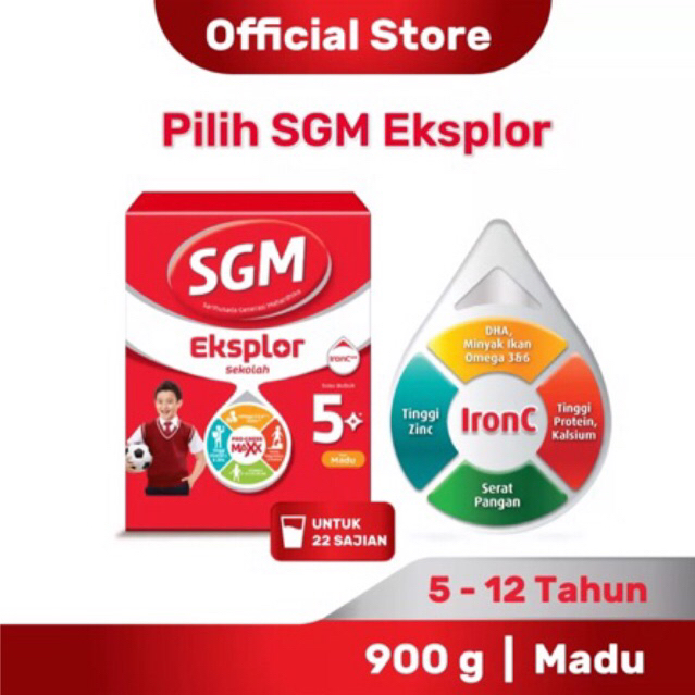 SGM EKSPLOR 5+ Rasa Madu 900gr