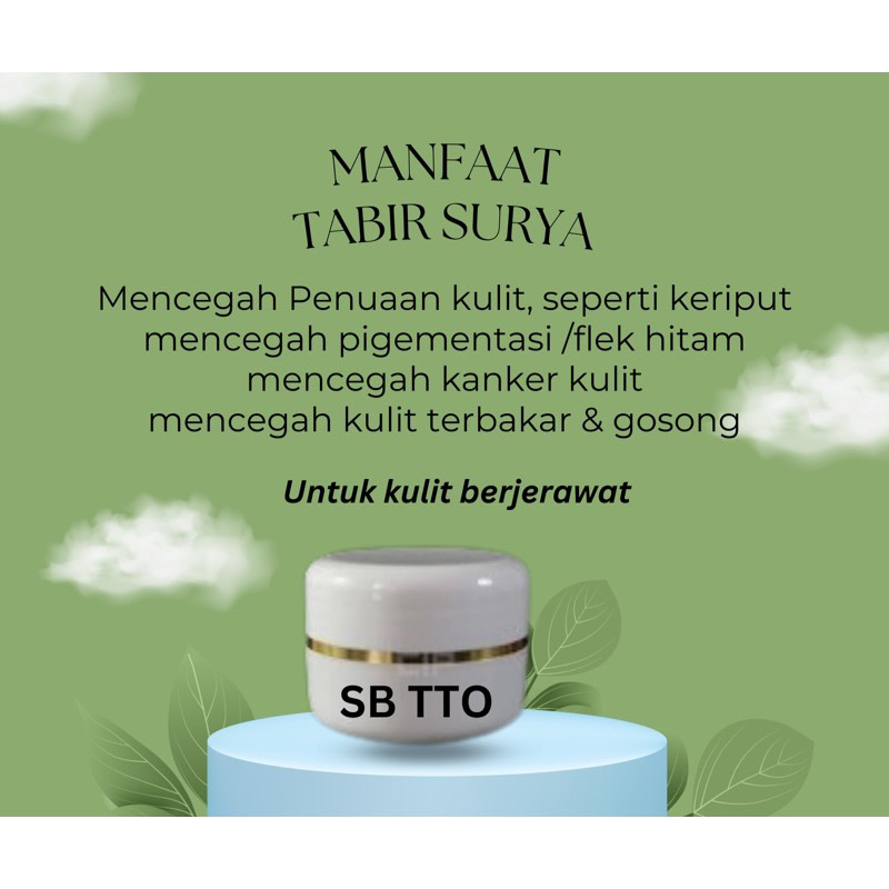 sunscreen TTO (untuk jerawat)