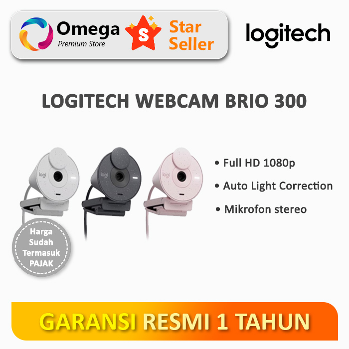 Logitech Brio 300 Webcam Full HD