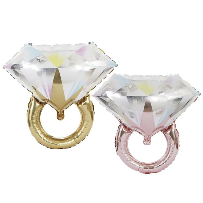 Balon Foil Wedding Ring Mini dan Jumbo