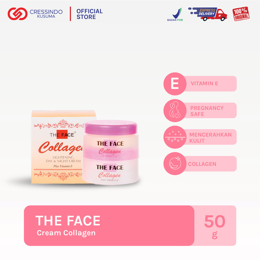 [ THE FACE ]CREAM COLLAGEN PLUS VIT E BPOM