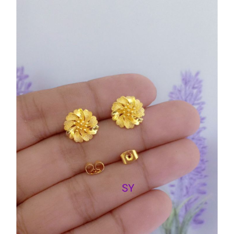 Anting xuping premium lapis emas 24k
