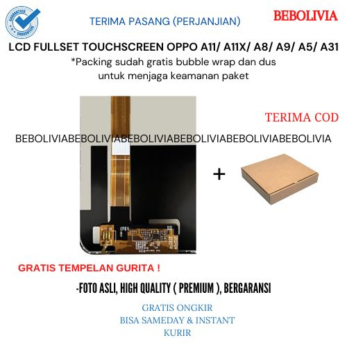 LCD FULLSET TOUCHSCREEN OPPO A11 / A11X / A8 / A9 / A5 / A31