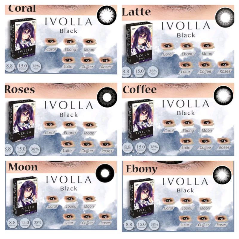 Softlens IVOLLA black Normal