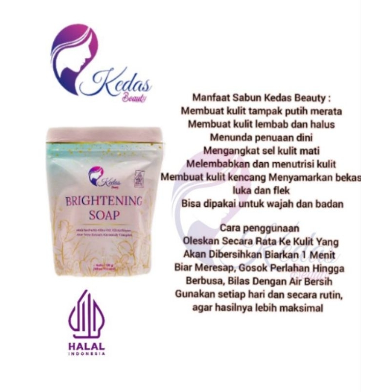 brightening body soap kedas original