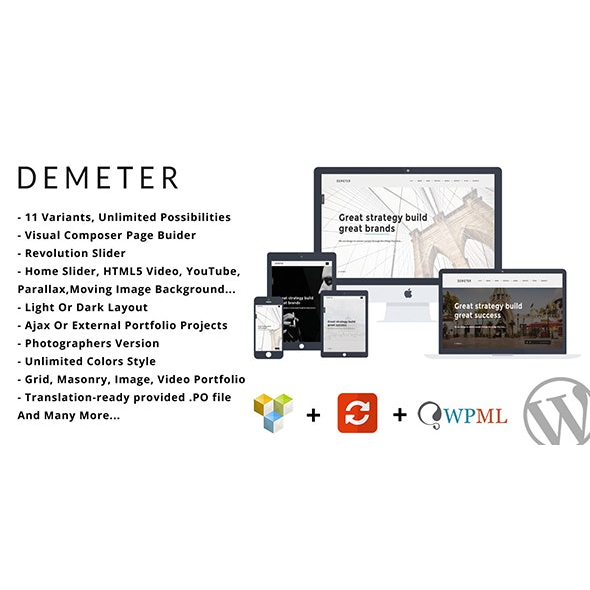 Demeter - One Page Parallax WordPress Theme