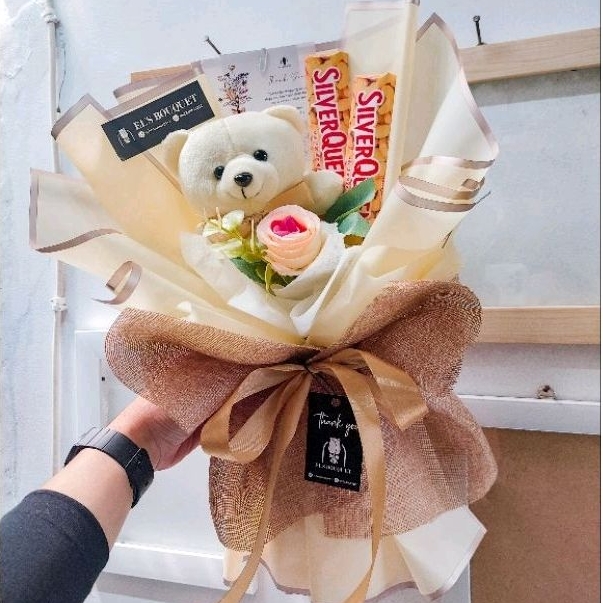 Bouquet special mini bear with chocolate