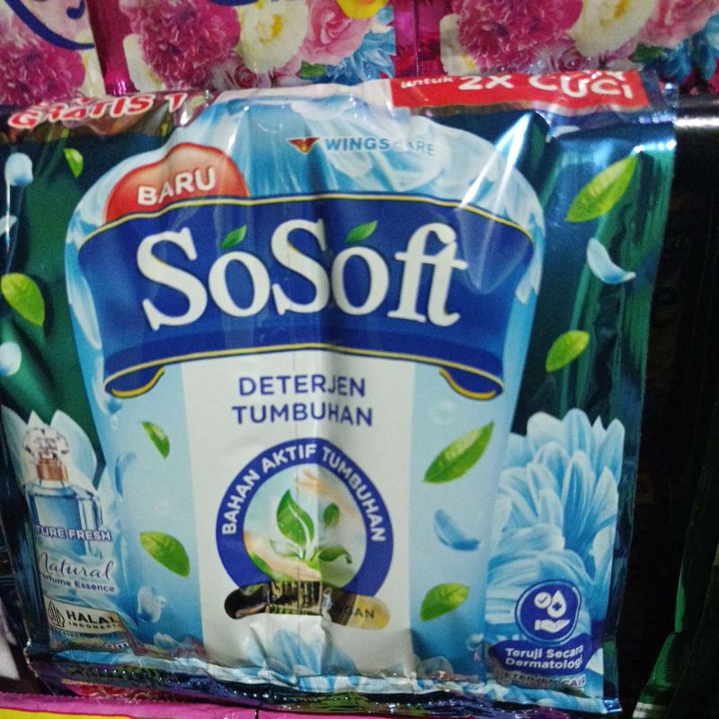 SOSOFT RTG DPT 8PCS DOUBLE SACHET - DETERJEN CAIR
