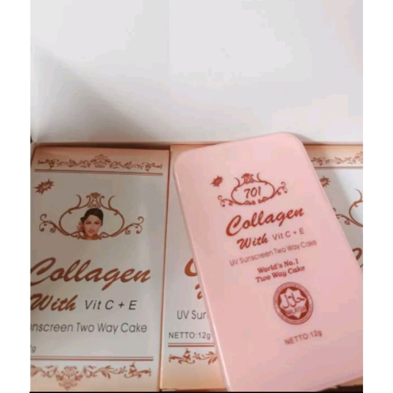 Bedak Padat Twc collagen with vit c + e (ecer)