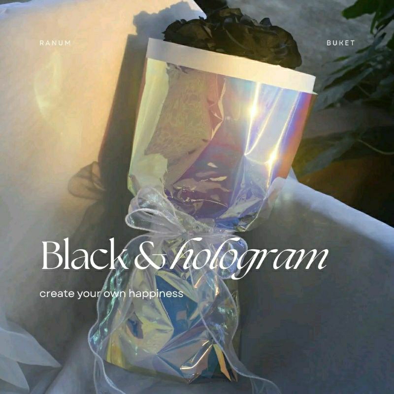 BUKET MAWAR HITAM ARTIFICIAL