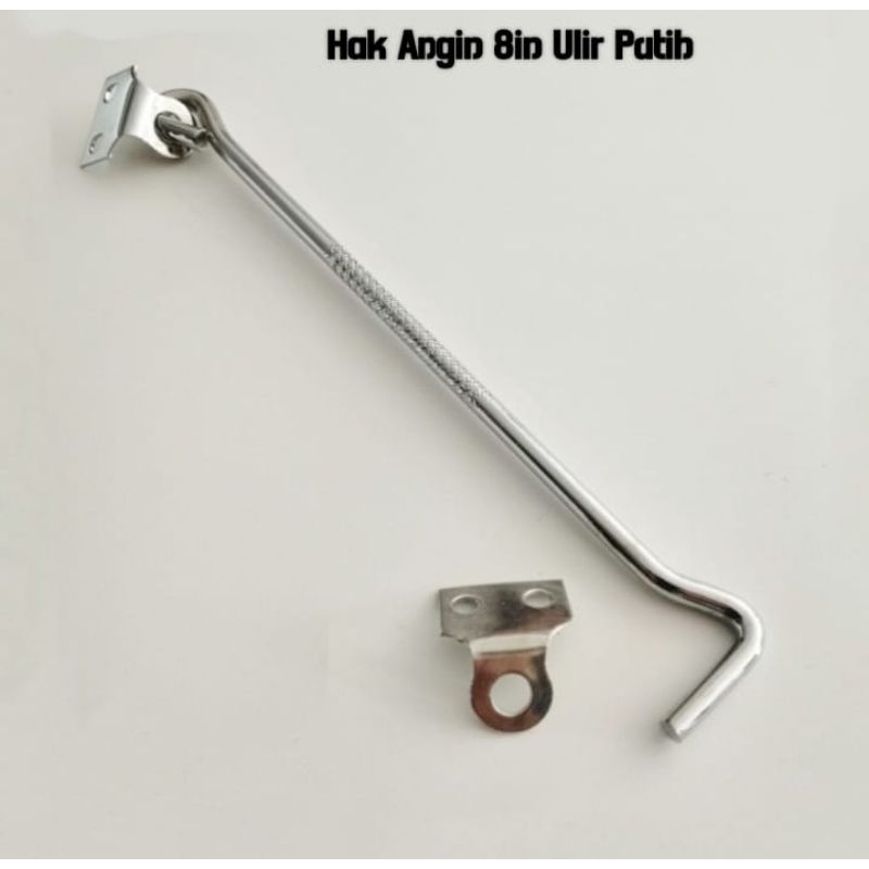 Hak angin ulir putih 8inch