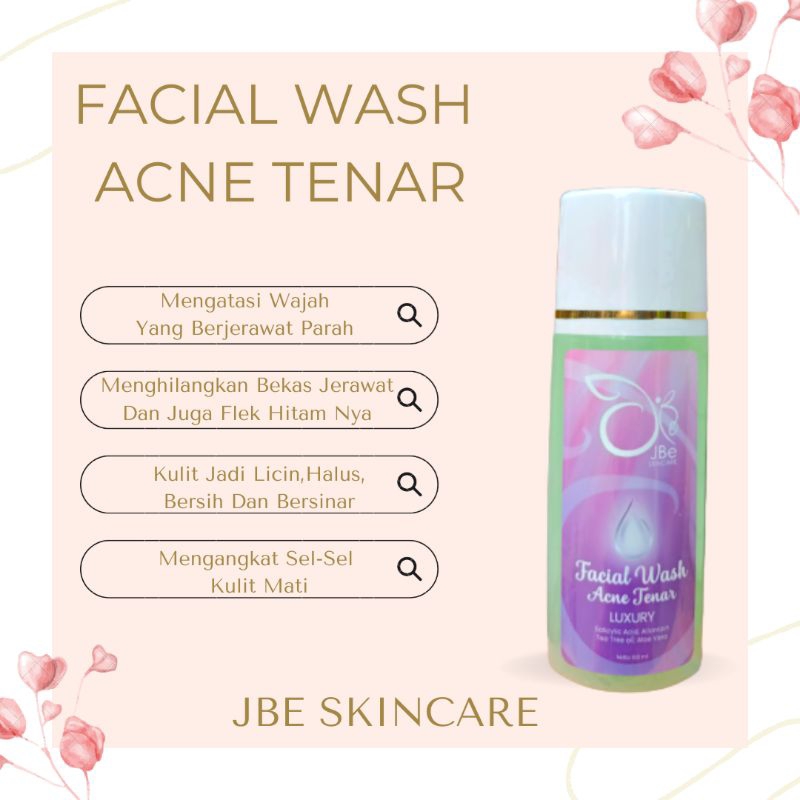 (COD)FACIAL WASH ACNE TENAR LUXURY