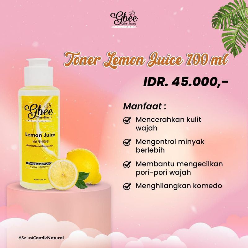 toner lemon juice 100ml
