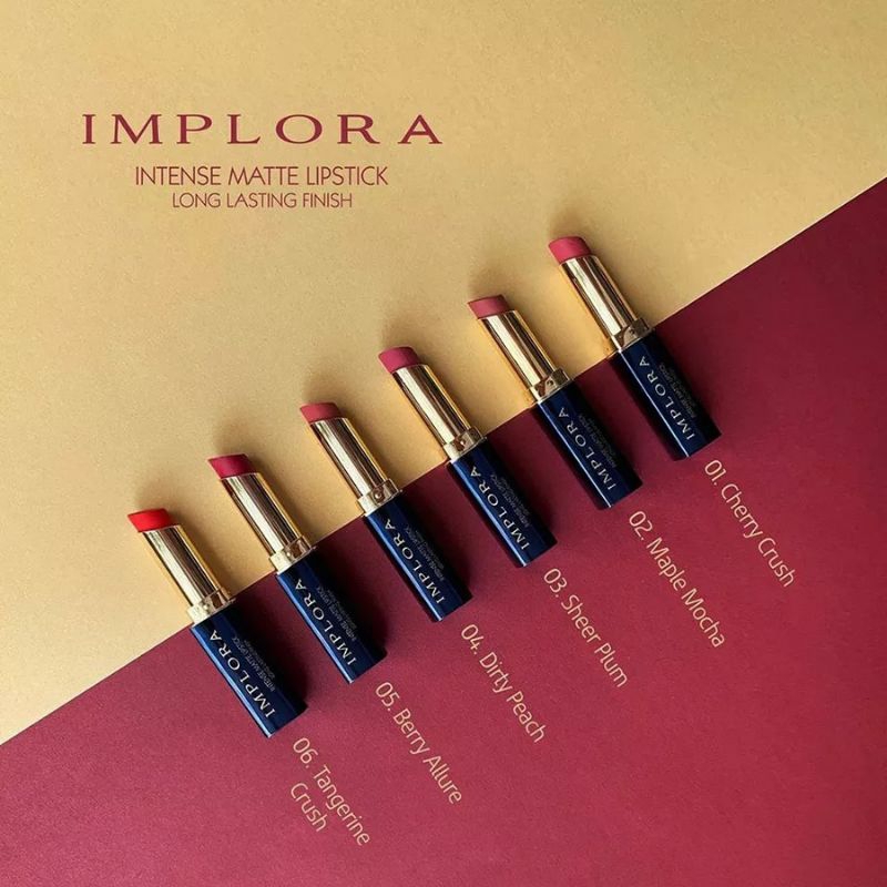 IMPLORA INTENSE MATTE LIPSTICK LONG LASTING FINISH