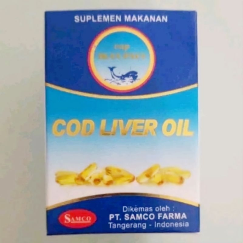 cod liver oil samco 100 kapsul lunak