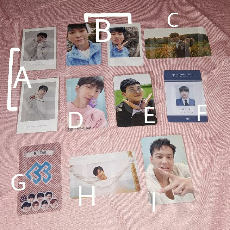 PC Photocard BTOB Eunkwang Sungjae Peniel