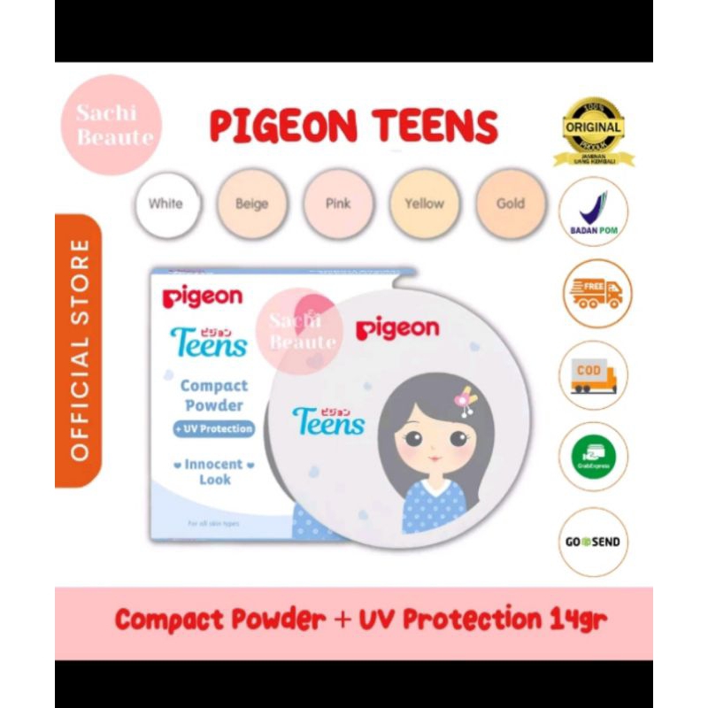 pigeon teens bedak padat refil