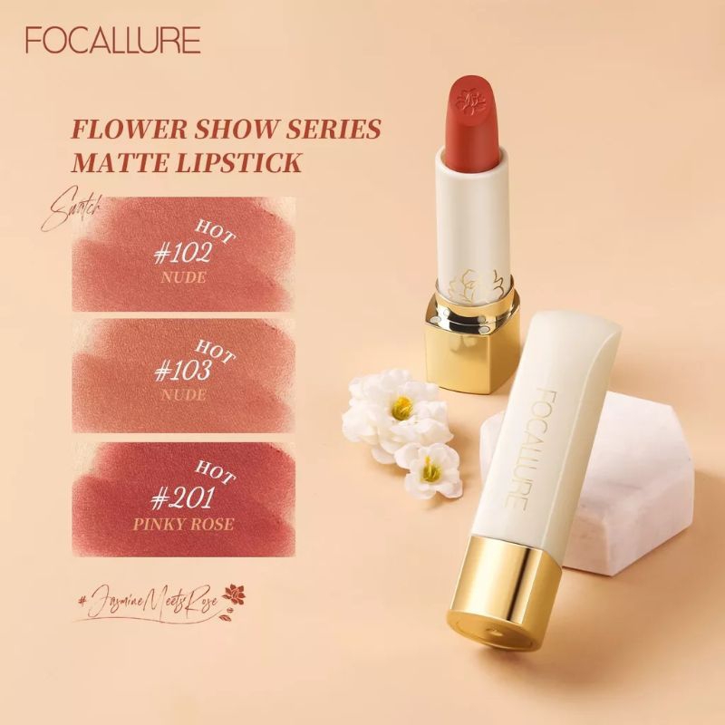 FOCALLURE PURE MATTE LIPSTICK FA-203 #jasminemeetrose