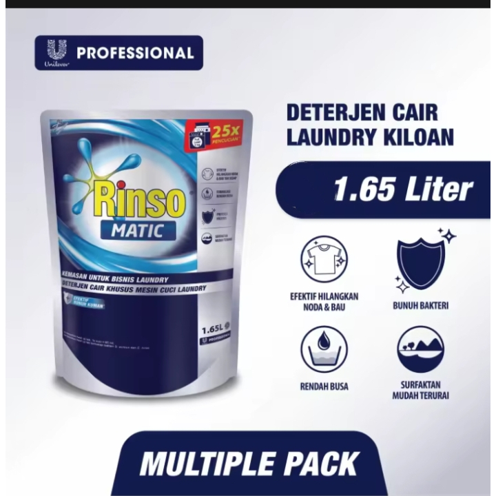 Rinso Matic Deterjen Cair 1,6 Ltr