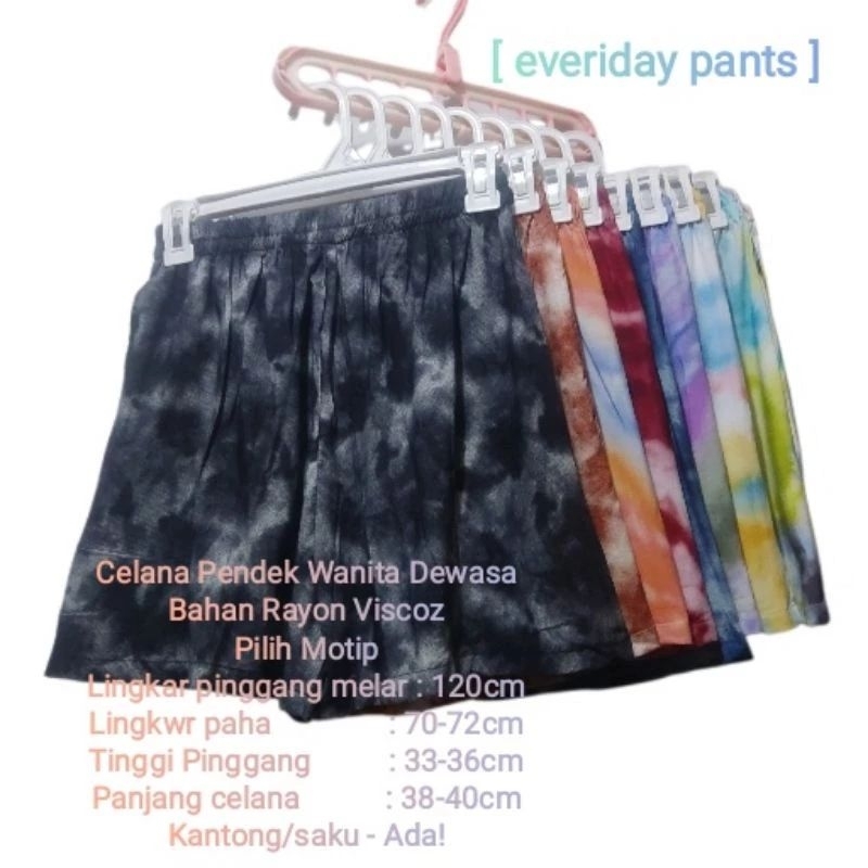 Celana pendek rayon||everiday pants