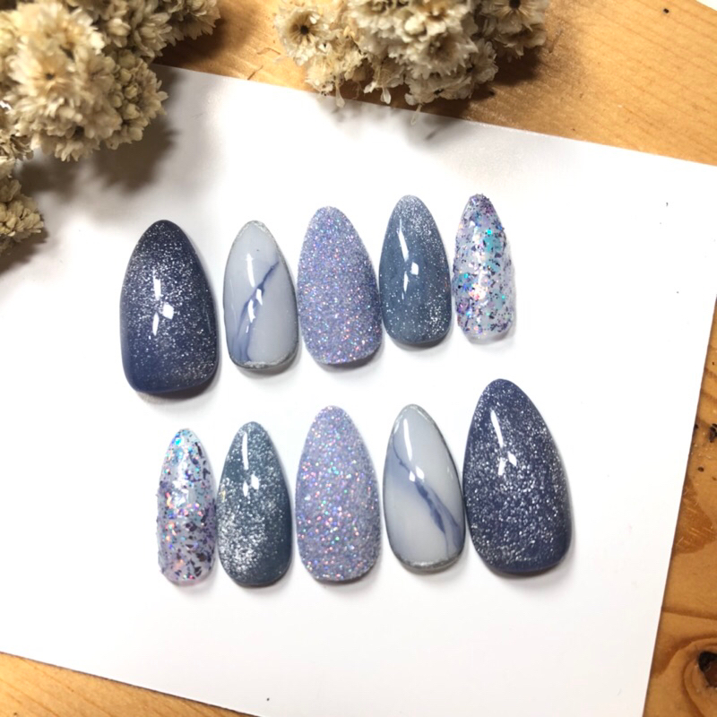 Press On Nails | Fake Nails Denim