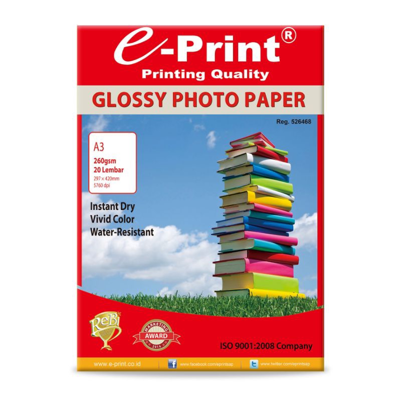 KERTAS E-PRINT GLOSSY PHOTO A3