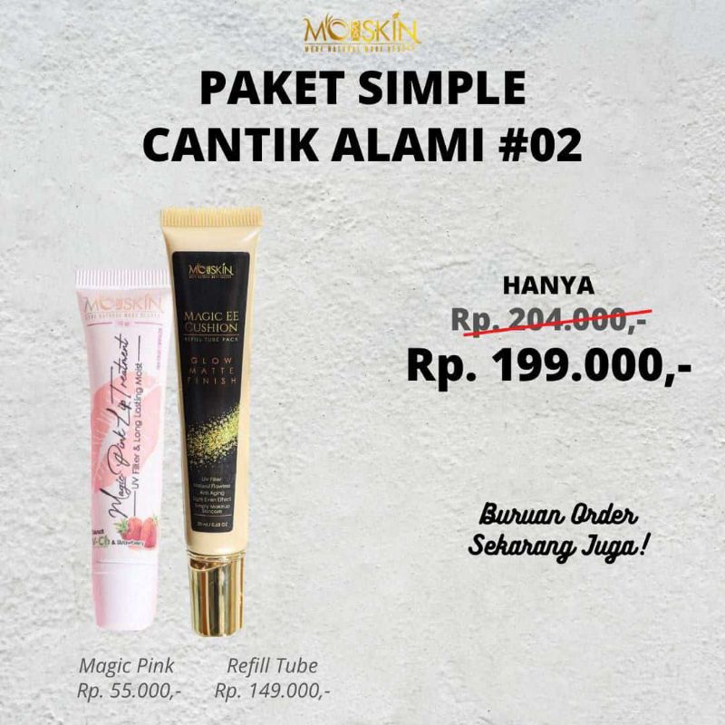 [DISTRIBUTOR MORASKIN] Paket Simple Cantik Alami