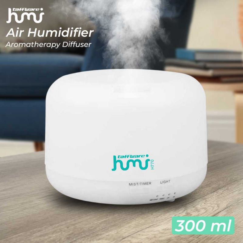 Humidifier Alat Aromatherapy Oil Diffuser + 7 LED