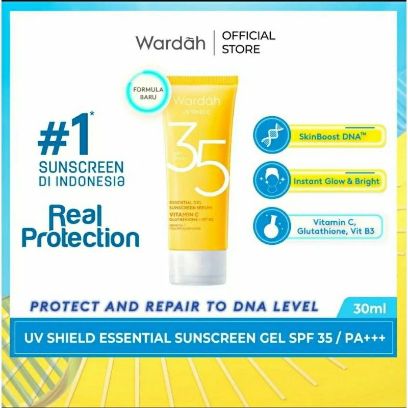 Sunscreen Wardah spf35 terbaru