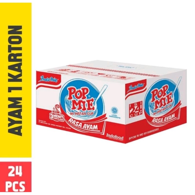 Pop mie rasa Ayam 75 gr