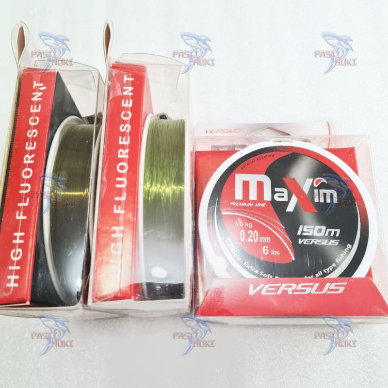 senar pancing versus maxim 150m