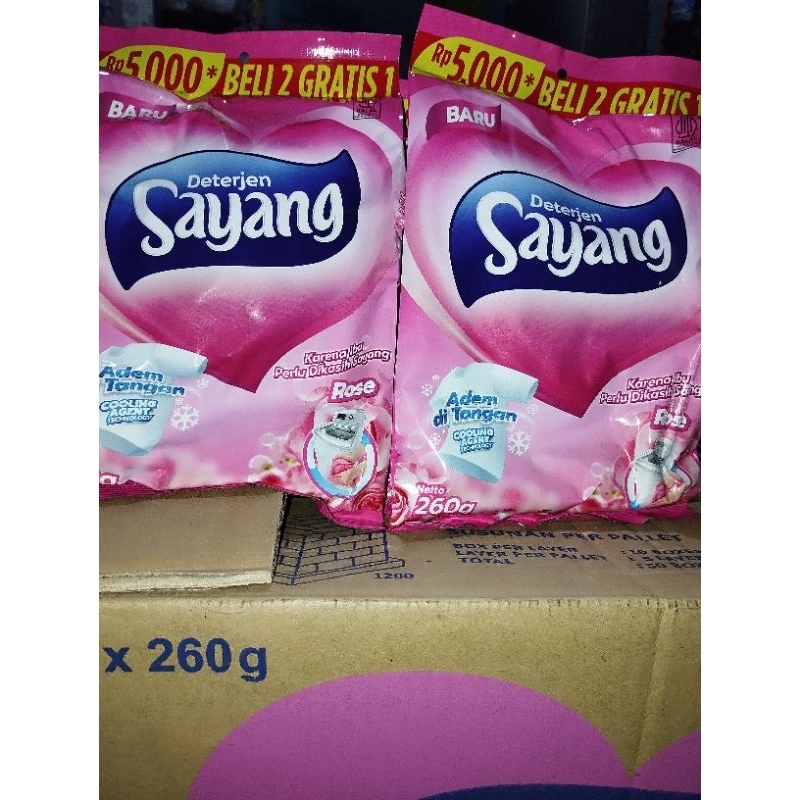Deterjen sayang 260 gr 4pcs