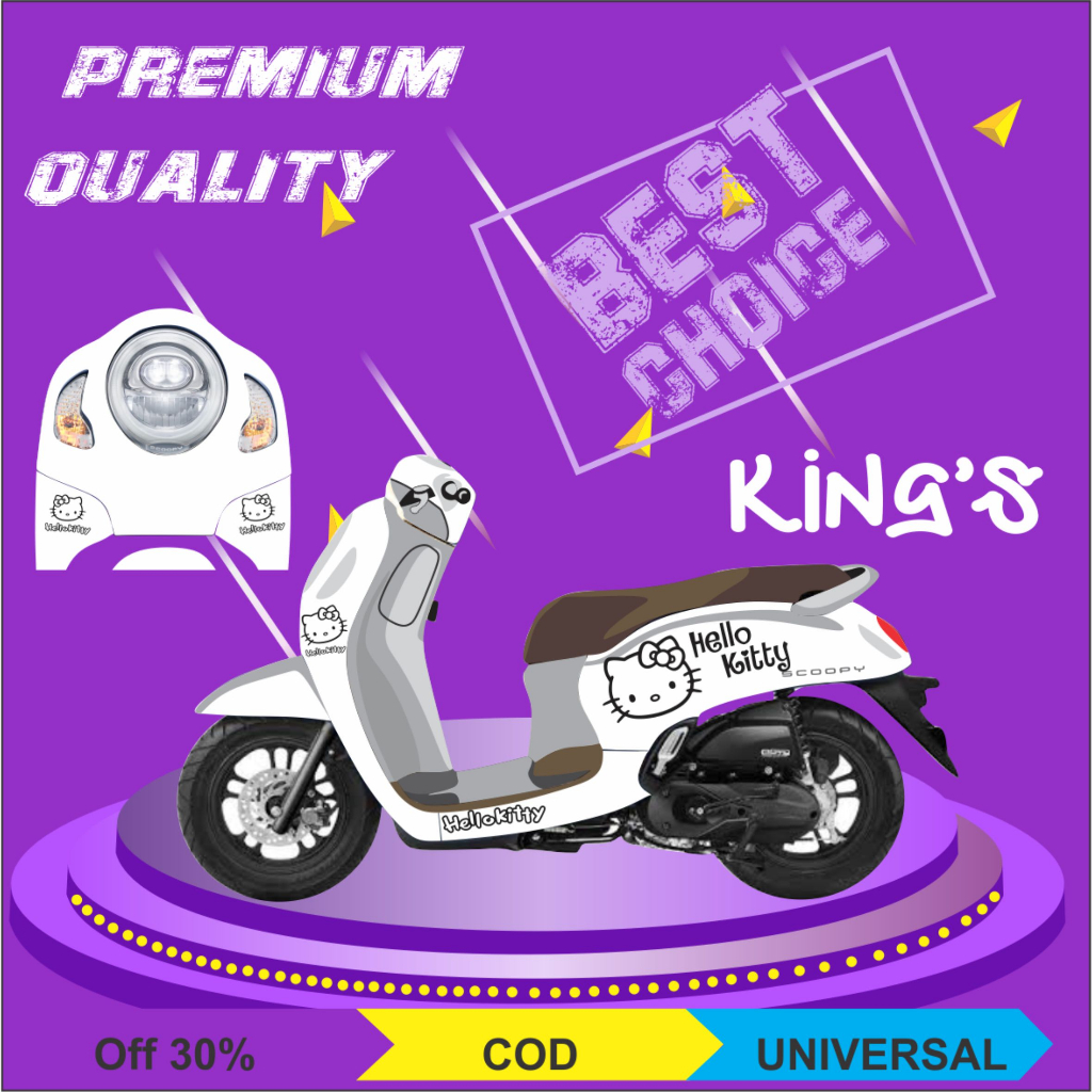 sticker scoopy hello kitty