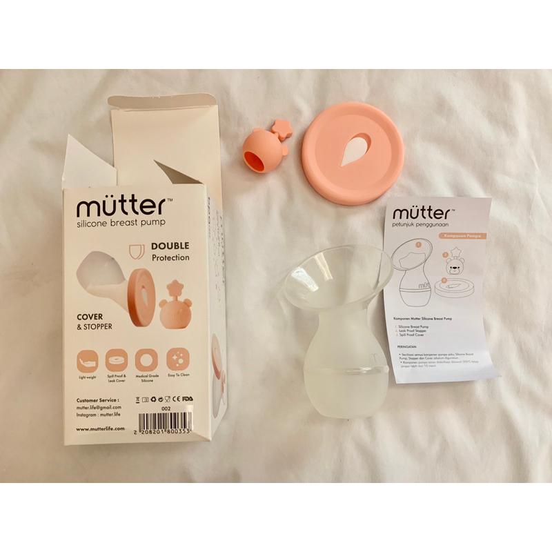 Mutter Silicone Breast Pump Pompa asi manual